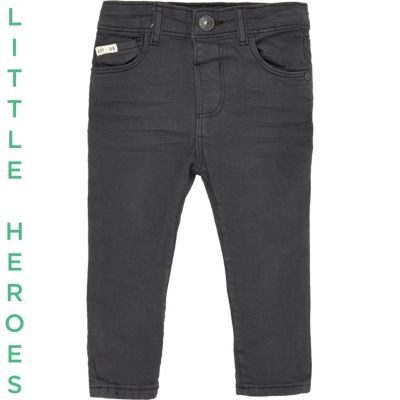 Mini boys dark grey skinny jeans